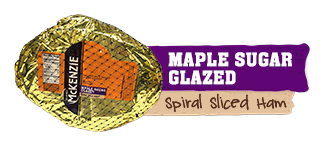 abf maple glazed spiral sliced ham