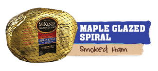 spiral maple glazed ham